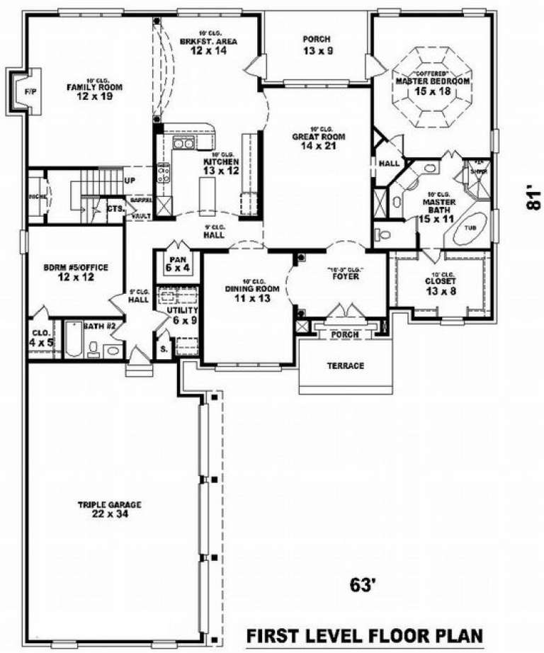 House Plan House Plan #9341 Drawing 1