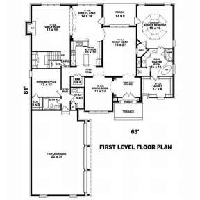 Floorplan 1 for House Plan #053-01758