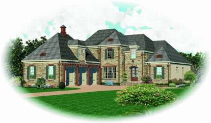 Luxury House Plan #053-01759 Elevation Photo