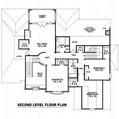 Floorplan 2 for House Plan #053-01760