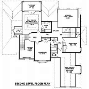 Floorplan 2 for House Plan #053-01763