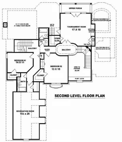 Floorplan 2 for House Plan #053-01764