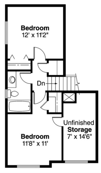 Second Floor for House Plan #035-00284