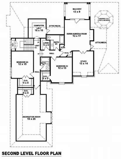 Floorplan 2 for House Plan #053-01766