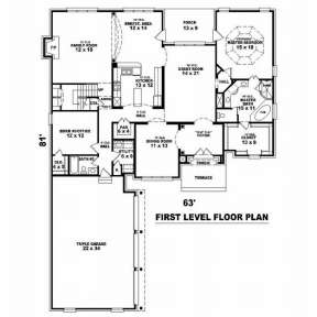Floorplan 1 for House Plan #053-01767