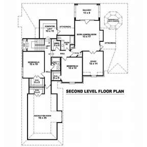 Floorplan 2 for House Plan #053-01767