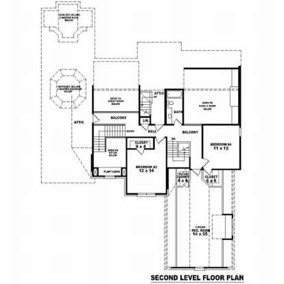 Floorplan 2 for House Plan #053-01769