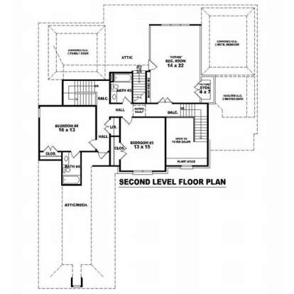 Floorplan 2 for House Plan #053-01770
