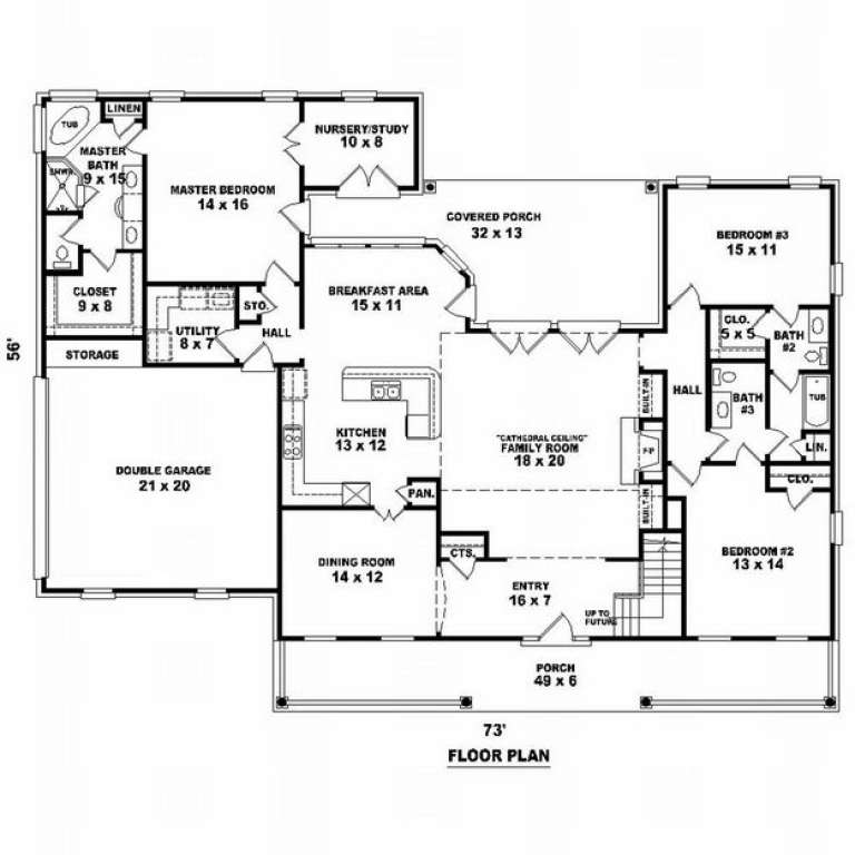 House Plan House Plan #9357 Drawing 1