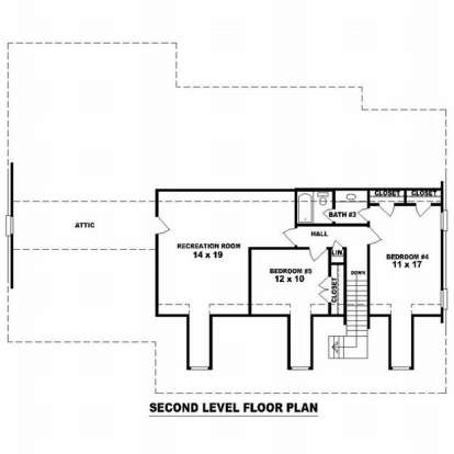 Floorplan 2 for House Plan #053-01776