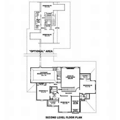 Floorplan 2 for House Plan #053-01778
