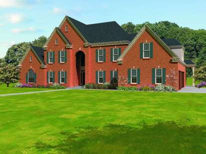 5 Bed, 4 Bath, 4729 Square Foot House Plan - #053-01780