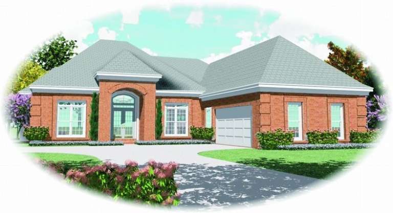 European House Plan #053-01783 Elevation Photo