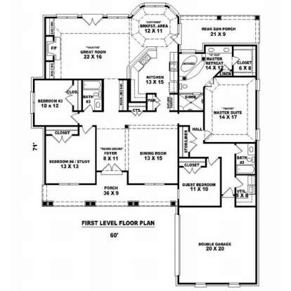 House Plan House Plan #9368 Drawing 1