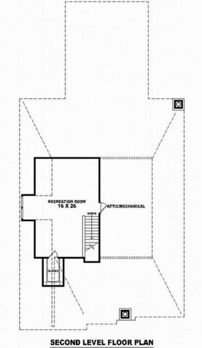 Floorplan 2 for House Plan #053-01787