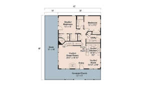 Floorplan 1 for House Plan #035-00287