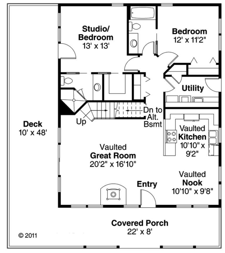 House Plan House Plan #938 Drawing 1