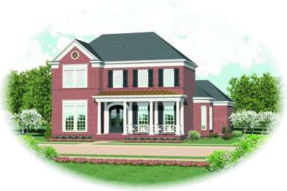 Traditional House Plan #053-01800 Elevation Photo
