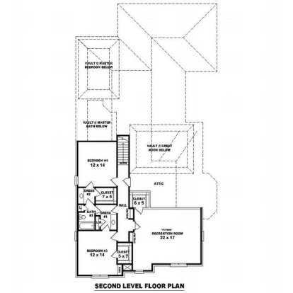 Floorplan 2 for House Plan #053-01801