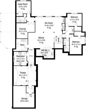 Basement for House Plan #098-00114