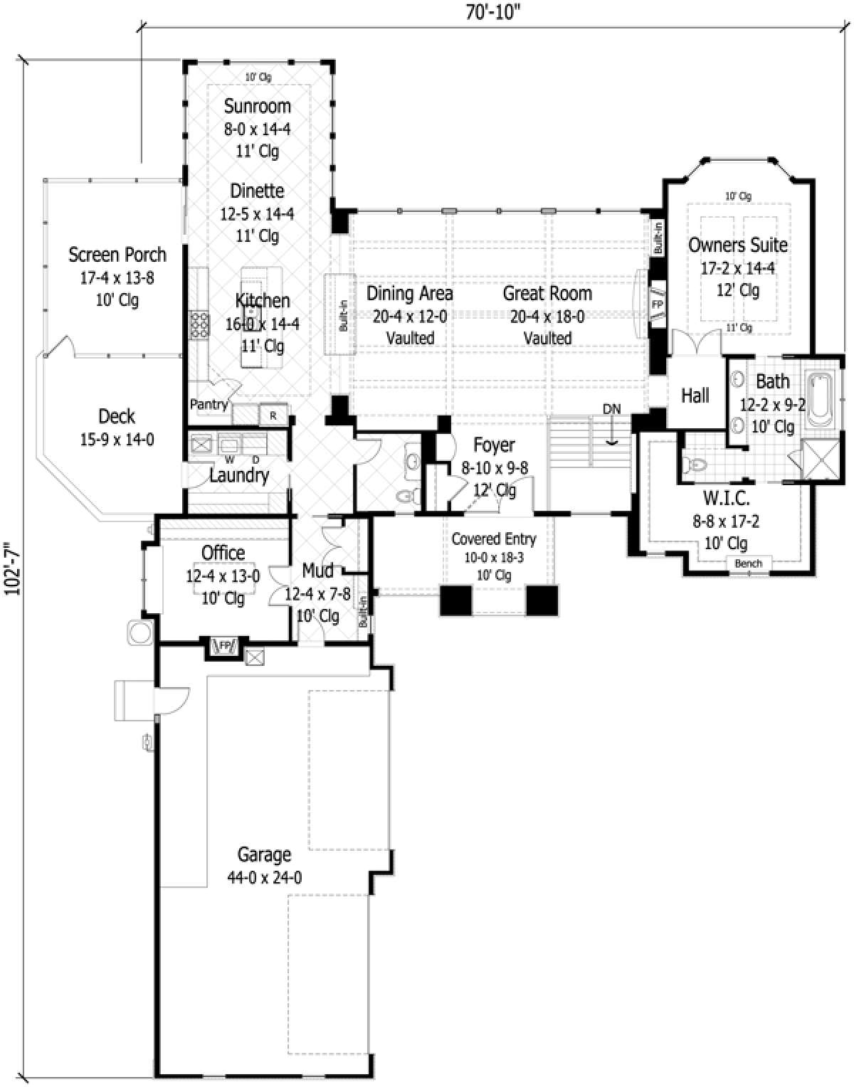 Main Floor for House Plan #098-00114