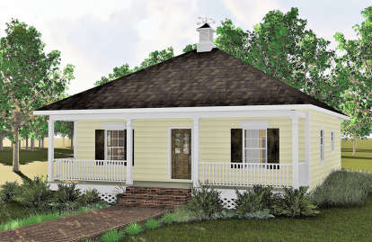 Cottage House Plan #1776-00002 Elevation Photo