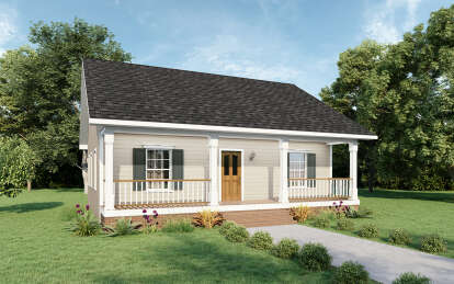 House Plan House Plan #9389 Angled Front Elevation