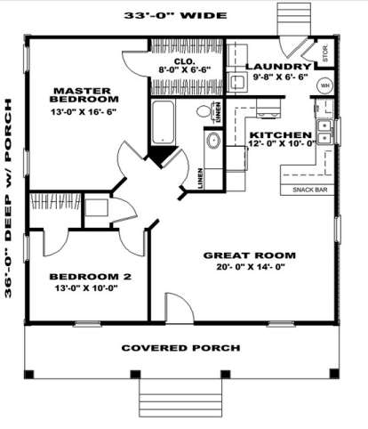 Simple One Floor House Blueprints