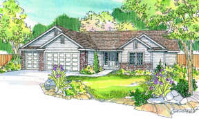 Ranch House Plan #035-00288 Elevation Photo