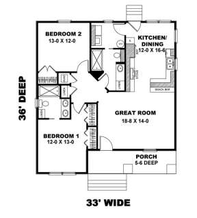 Floorplan 1 for House Plan #1776-00004