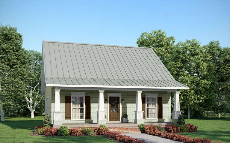 House Plan House Plan #9392 Angled Front Elevation
