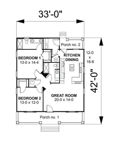 Main Floor  for House Plan #1776-00006