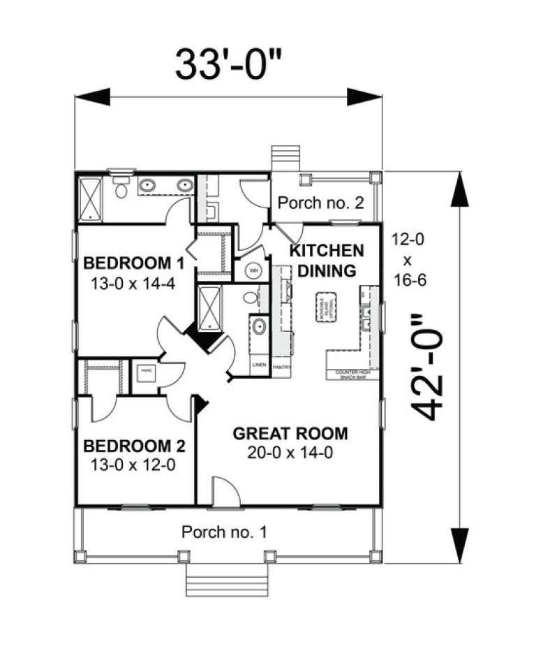 House Plan House Plan #9392 Drawing 1