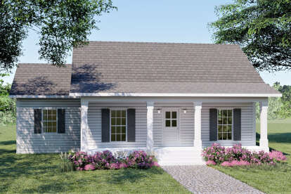 Country House Plan #1776-00009 Elevation Photo