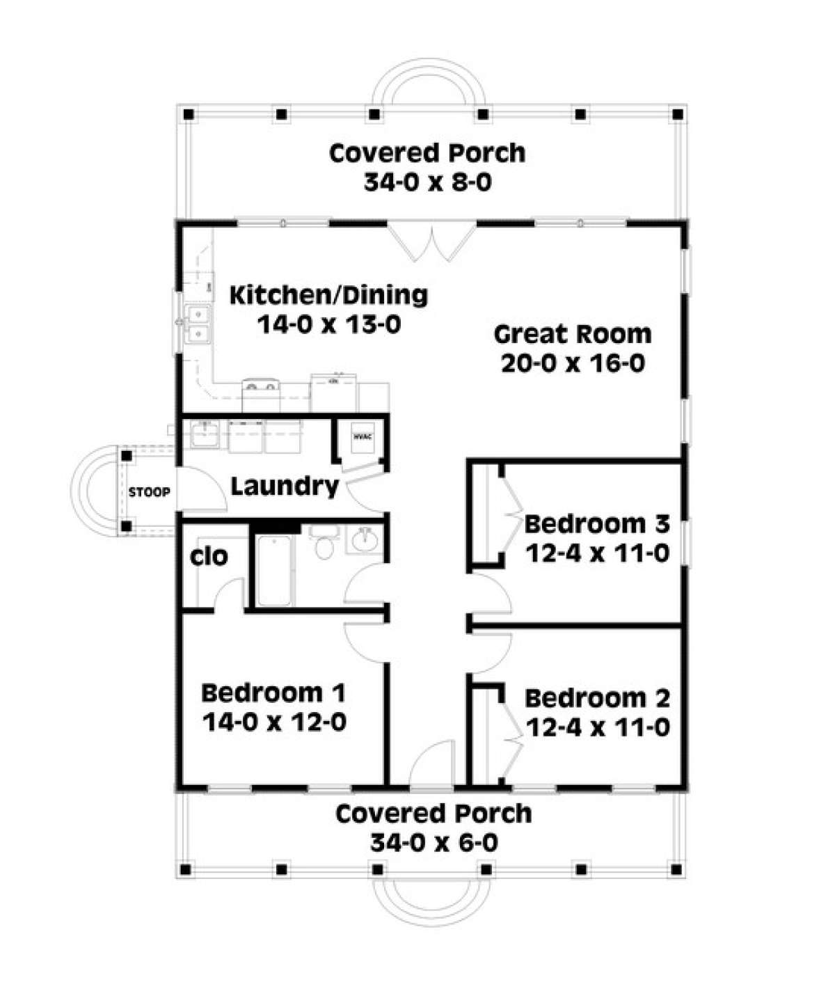 Floorplan 1 for House Plan #1776-00011