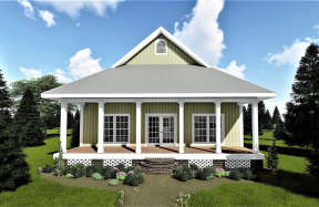 Cottage House Plan #1776-00012 Elevation Photo