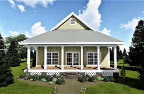 Cottage House Plan #1776-00012 Elevation Photo