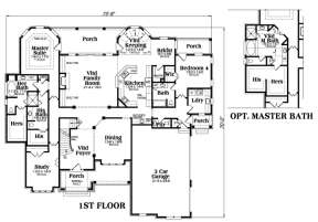Main Floor for House Plan #009-00077