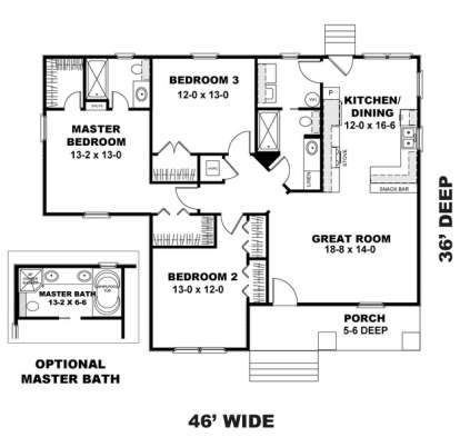 Main Floor  for House Plan #1776-00015