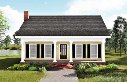 Cottage House Plan #1776-00019 Elevation Photo