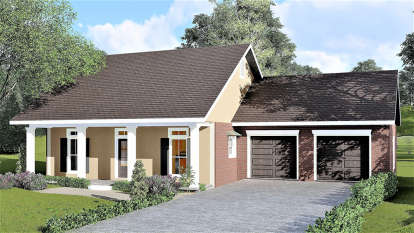 3 Bed, 2 Bath, 1487 Square Foot House Plan - #1776-00020