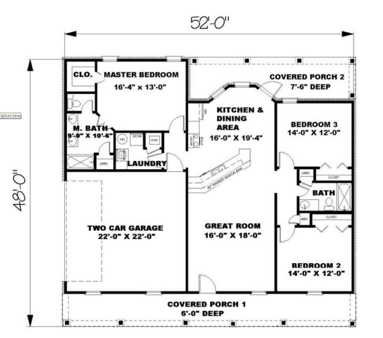 House Plan House Plan #9407 Drawing 1