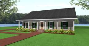 Ranch House Plan #1776-00022 Elevation Photo