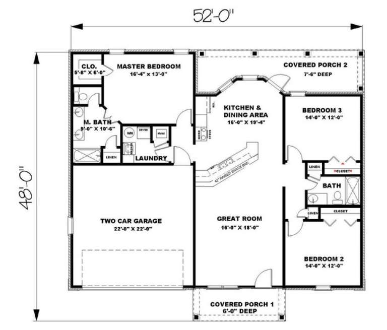 House Plan House Plan #9409 Drawing 1