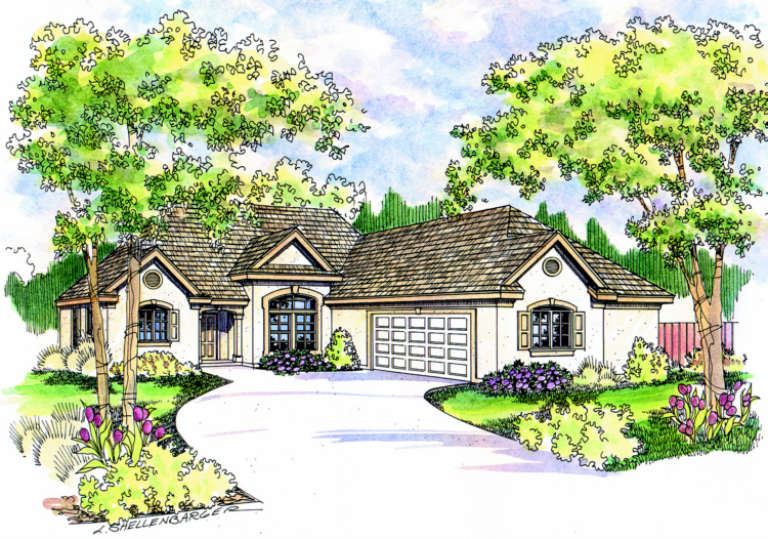 Florida House Plan #035-00290 Elevation Photo