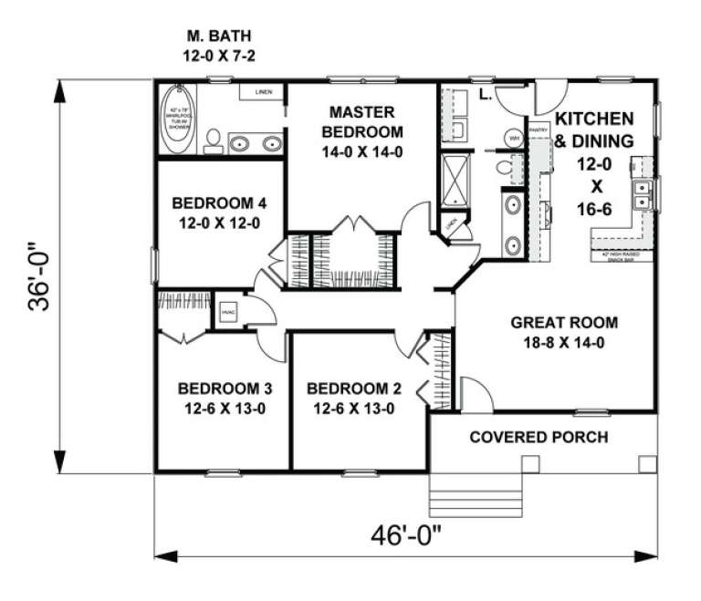 House Plan House Plan #9410 Drawing 1