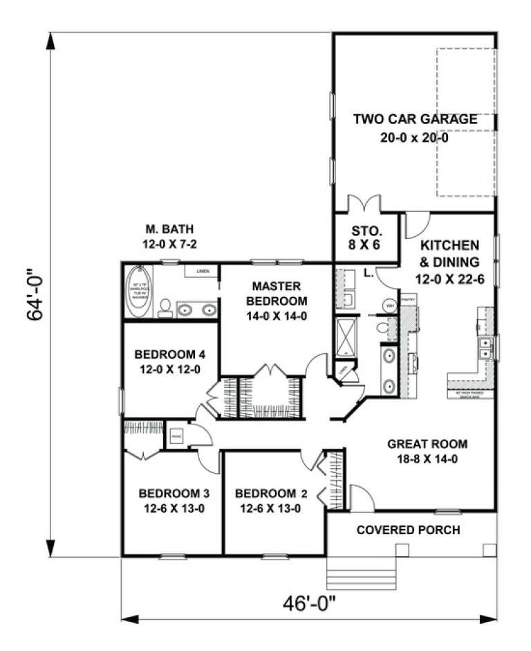 House Plan House Plan #9416 Drawing 1