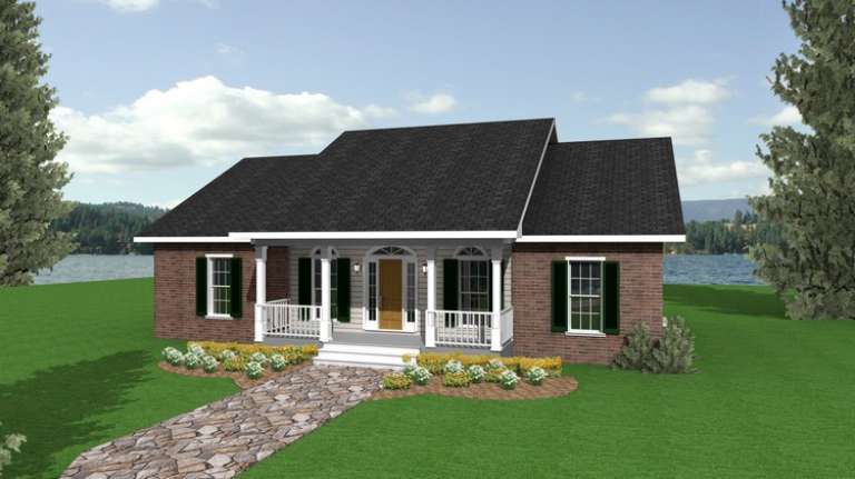 Southern House Plan #1776-00034 Elevation Photo