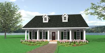 Southern House Plan #1776-00035 Elevation Photo