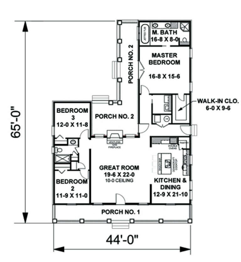 House Plan House Plan #9421 Drawing 1